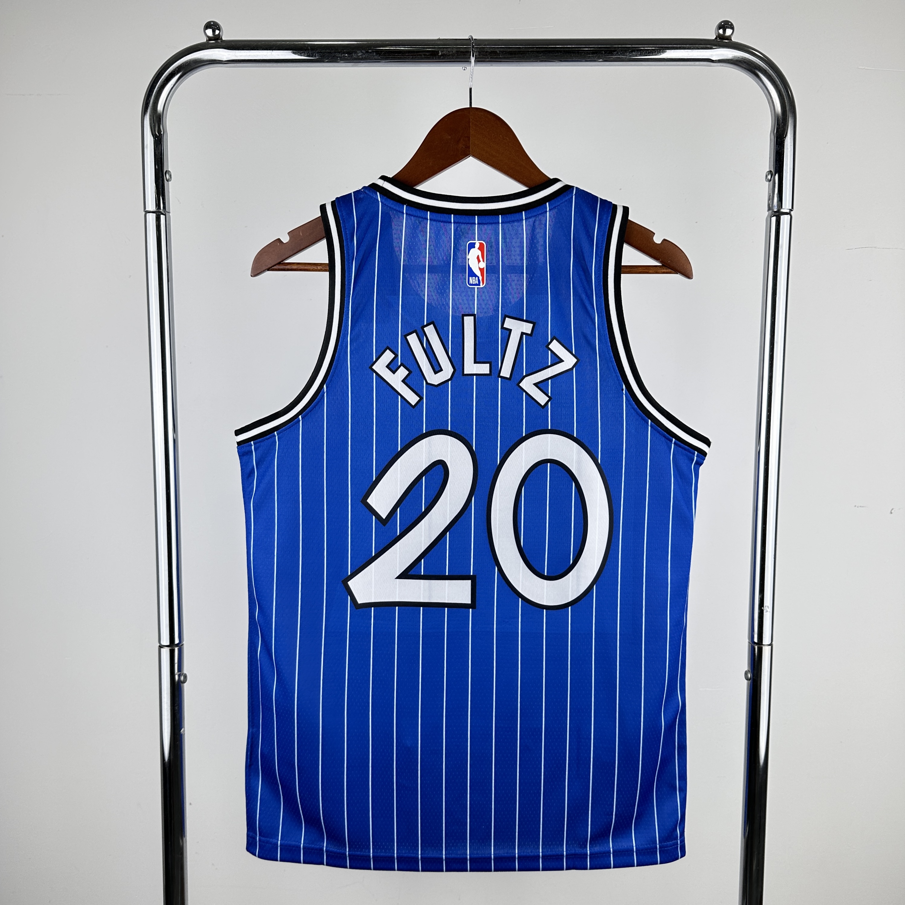 Men Orlando Magic #20 Fultz Blue stripe Throwback Nike 2024 NBA Jersey